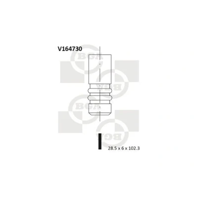 Kuva Imuventtiili MERCEDES BENZ, MITSUBISHI, SMART OE 5175396AA, 6420530401