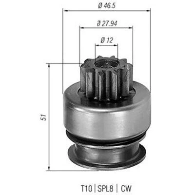 Kuva MAGNETI MARELLI 940113020178 Hammaspyörä, käynnistys