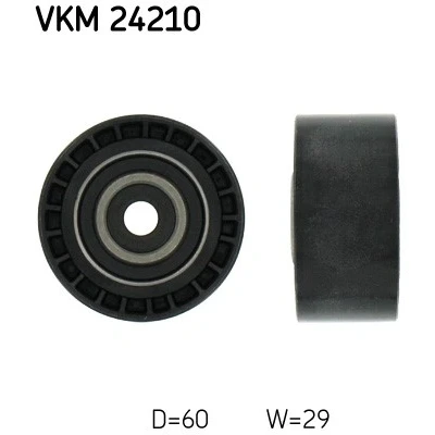 Kuva Ohjainrulla, hammashihna, Oikea, ylä FORD, FORD USA OE 6635942, 928M6M250 BC
