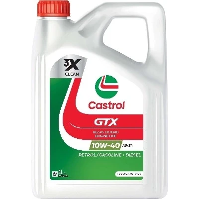 Kuva Castrol Gtx Ultraclean A3/B4 10W 40 4l Moottoriöljy 15A4D3 PEUGEOT: 307 SW, Farmari, HYUNDAI: Trajet, SONATA 4, VOLKSWAGEN: Jetta 3, Golf 5
