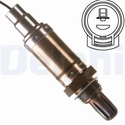 Kuva DELPHI ES10226 12B1 Lambda Anturi Sormisondi, Lämmittämätön TOYOTA: Corolla VII Sedan, Camry II Farmari, Farmari