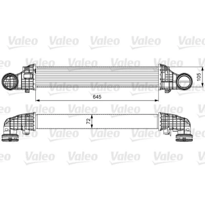 Kuva VALEO 818606 Välijäähdytin ilman EGR venttiiliä MERCEDES BENZ: E sarja Sedan, CLS Coupe, T modell