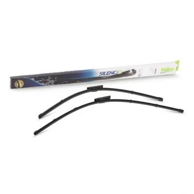 Kuva Pyyhkijänsulka Valeo Silencio X.trm, Flat Blade Set 574678 Edessä Rungottomat bajonettikiinnitys RENAULT: GRAND SCENIC 3, 3