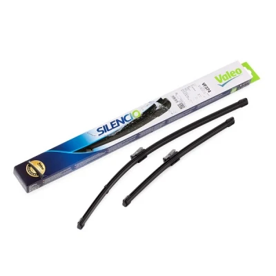 Kuva Pyyhkijänsulka Valeo Silencio X.trm, Flat Blade Set 574474 Edessä Rungottomat Pinnakiinnitys VOLKSWAGEN: Polo V Hatchback, IV Hatchback