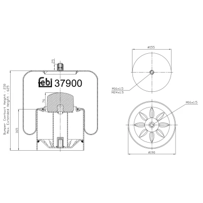 Kuva FEBI BILSTEIN 37900 Metallipalje, ilmajousitus