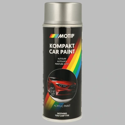 Kuva MOTIP 55140 Ajoneuvo yhdistelmämaali 400ml aerosoli musta Kompakt grey metallic 12 ml