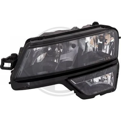 Kuva DIEDERICHS 7870981 Ajovaloumpio Vasen H7/H1, PY24W, W5W, LED Oikeanpuoleiselle liikenteelle Valokorkeussäätimen moottorilla
