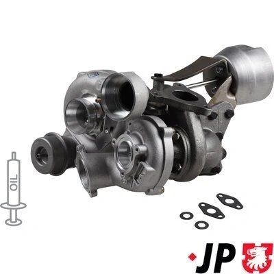 Kuva JP GROUP 1317400800 Turboahdin Pakokaasuahdin sis. tiivistesarjan MERCEDES BENZ: Sprinter 3.5 T Van, Bussi