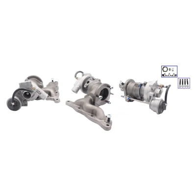 Kuva TURBO MOTOR PA54319700002 Turboahdin Pakokaasuahdin, pneumaattisesti säädetty toimilaite (aktuaattori) Tiivisteillä SMART: Cabrio