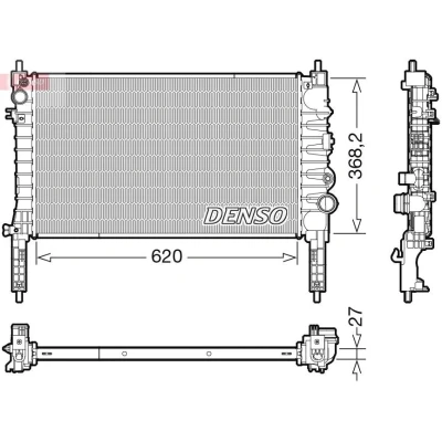 Kuva DENSO DRM20122 Jäähdytin 620 386 27