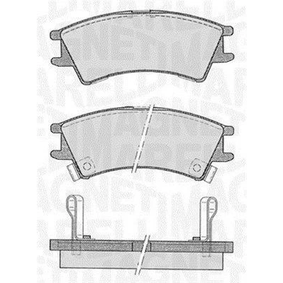 Kuva MAGNETI MARELLI 363916060800 Jarrupalat akustisella kulumavaroittimella