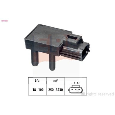 Kuva EPS 1.993.332 DPF Paine Eroanturi Made in Italy OE Equivalent