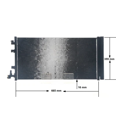 Kuva MAHLE ORIGINAL AC 630 000S Ilmastoinnin Lauhdutin Vedenerottimella 16 10,0 650 RENAULT: MEGANE 3 Grandtour, GRAND SCENIC 3,