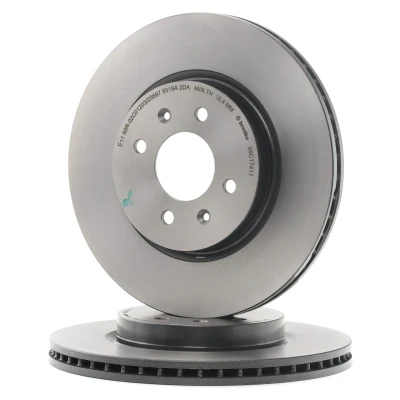 Kuva BREMBO COATED DISC LINE 09.C174.11 Jarrulevyt 280 22 4 tuuletettu sisältä pinnoitettu hiiliteräs Ruuveilla KIA: RIO 3, 4, 3 Stufenheck