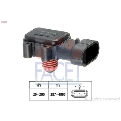 Kuva FACET 10.3024 Paineilma Anturi, Korkeus Made in Italy OE Equivalent