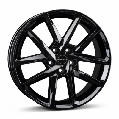 Kuva BORBET N Black Glossy 7x17 4/100 ET47 B64 Alumiinivanteet