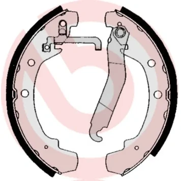 Kuva BREMBO S 85 510 Jarrukengät 252 56 Seisontajarrukahvalla VOLKSWAGEN: LT 28 35 I Van