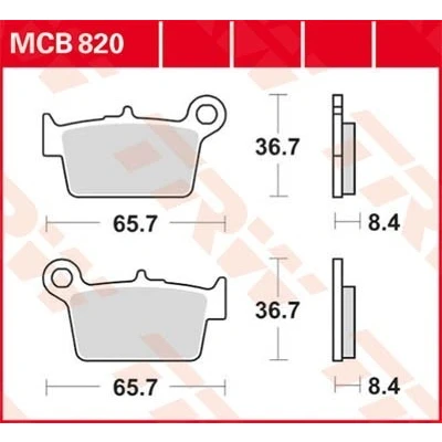 Kuva TRW Organic Allround MCB820 Jarrupalat
