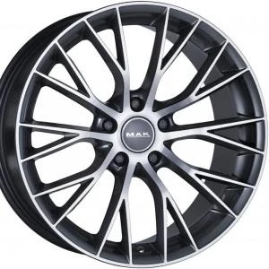 Kuva MAK Munchen Gunmetal Machined Face 9x18 5/120 ET20 B72.6 Alumiinivanteet