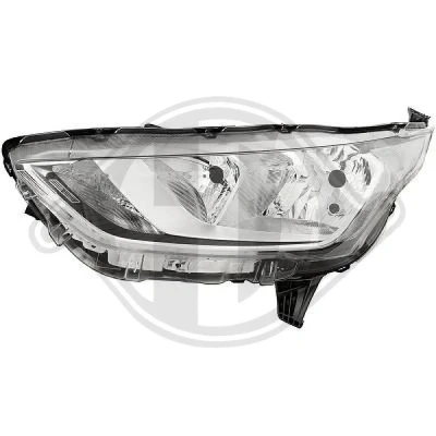 Kuva DIEDERICHS 1455881 Ajovaloumpio Vasen H7, H15, PW24W, W5W Valokorkeussäätimen moottorilla