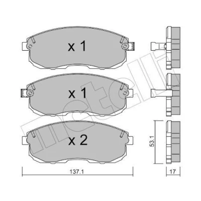 Kuva Jarrupalasarja, levyjarru METELLI 22 0404 0