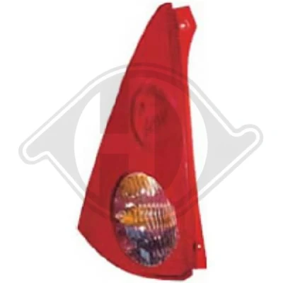 Kuva DIEDERICHS 4211091 Takavalot Vasen P21W, P21/5W Punainen PEUGEOT: 107 Hatchback