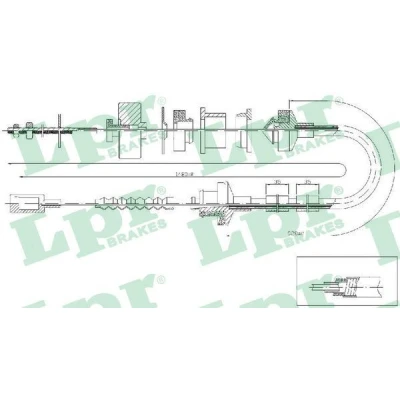 Kuva LPR C0056C Kytkinvaijeri FIAT: Ducato II Flatbed Kuorma auto/Alusta, Van