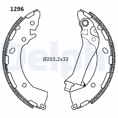 Kuva DELPHI LS2180 Jarrukengät 203 32