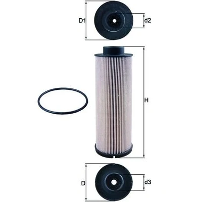 Kuva MAHLE ORIGINAL KX 73/1D Polttoainesuodatin Suodatinpanos