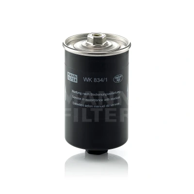 Kuva MANN FILTER WK 834/1 Polttoainesuodatin Letkusuodatin AUDI: 100 C4 Sedan, A6 C5 Avant, VOLKSWAGEN: GOLF 2, Caddy 1 Pickup