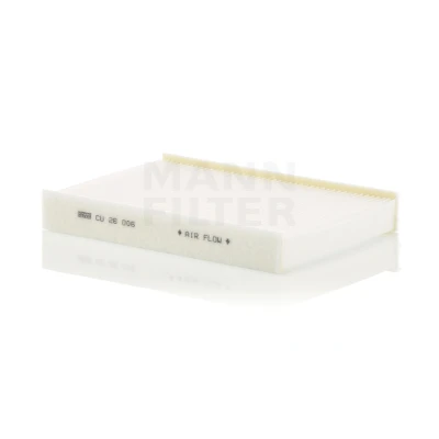 Kuva MANN FILTER CU 26 006 Raitisilmasuodatin Hiukkassuodatin 254 182 35 VOLKSWAGEN: up! Hatchback, SEAT: Mii, SKODA: Citigo