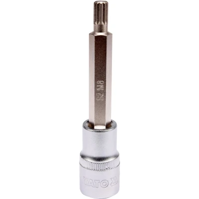 Kuva YATO YT 04352 Hylsyavain 1/2 3120 M8 Kromi vanadium teräs Spline