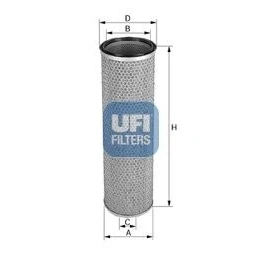 Kuva UFI 27.224.00 Ilmansuodatin 381mm 112, 116mm Suodatinpanos