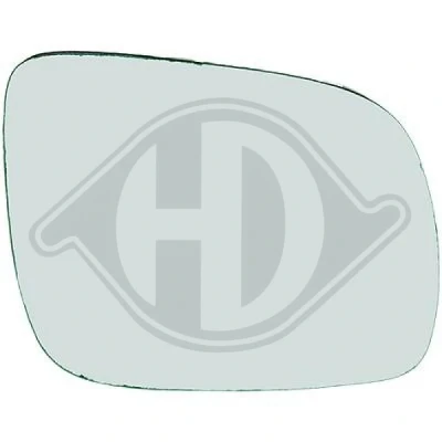 Kuva Peililasi, taustapeili, Oikea Diederichs 2213028 seat, vw OE 1J1857522C, 3B1857522D