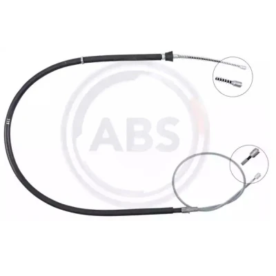 Kuva Vaijeri, käsijarru, Taakse, oikea, vasen SEAT Mii, SKODA CITIGO, VW LOAD UP, UP! OE 1S0 609 721E, 1S0609721E