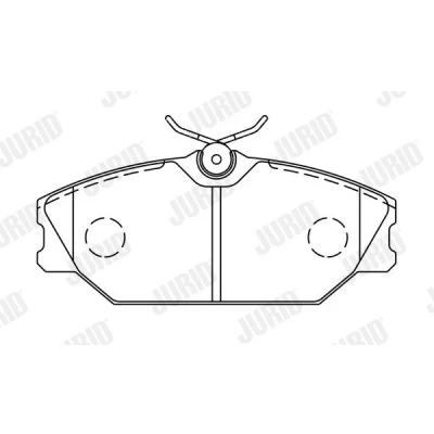 Kuva JURID 573008J Jarrupalat Ei kulumisenilmaisimelle Tarvikkeilla RENAULT: CLIO 2, Megane I Grandtour, LAGUNA 1 Grandtour