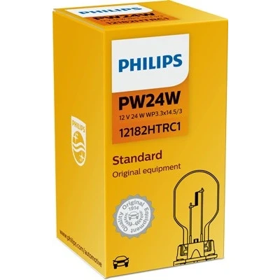 Kuva Polttimo PHILIPS PW24W WP3,3x14,5/3, Edessä BMW, VOLVO, ALPINA, VW, SKODA, FORD OE N10776301