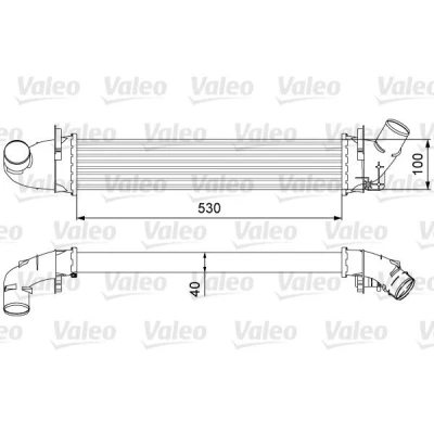 Kuva VALEO 818544 Välijäähdytin ilman EGR venttiiliä