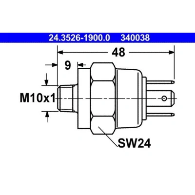 Kuva Jarruvalokatkaisija, Etuakseli AUDI, PORSCHE, VW OE 000 545 55 09, 003 542 47 17, 113 945 515 D