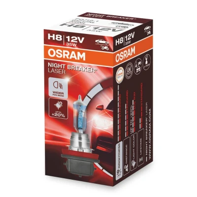 Kuva OSRAM 64212NL Polttimo, kaukovalo H8 12V 35W 3200K Halogeeni BMW: 5 Sedan, Touring, 3 SKODA: Octavia Combi, Superb II Farmari