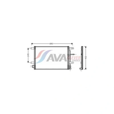 Kuva PRASCO AI5238 Ilmastoinnin Lauhdutin 18,0 15,2 Alumiini 560 R 134a AUDI: A4 B6 Avant, B7 Avant