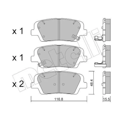 Kuva Jarrupalasarja, levyjarru METELLI 22 0901 0