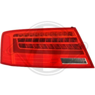 Kuva DIEDERICHS 1045791 Takavalot Priority Parts Vasen Uloin osa LED Lampun kannalla AUDI: A5 B8 Sportback