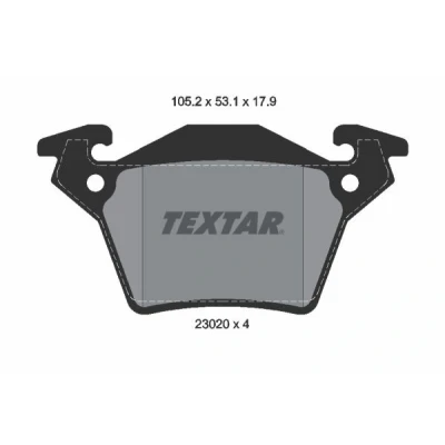 Kuva TEXTAR 2302001 Jarrupalat Kulumisenilmaisemelle MERCEDES BENZ: Vito Bussi, Van, V sarja