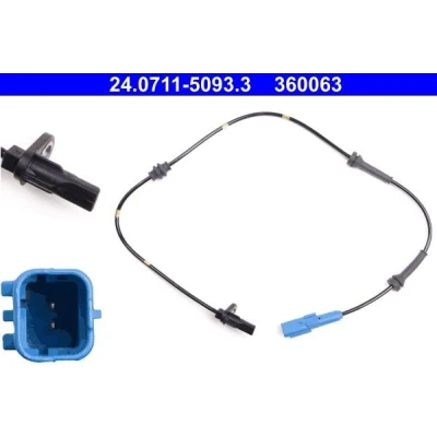 Kuva ATE 24.0711 5093.3 ABS Anturi 757 CITROËN: C3 I Hatchback, C2 Hatchback
