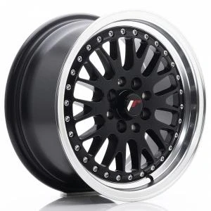 Kuva Japan Racing JR10 Matt Black Machined LIP 7x16 4/100 ET30 B67.1