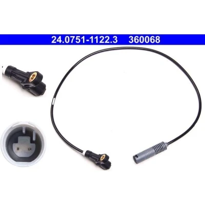 Kuva ATE 24.0751 1122.3 ABS Anturi 780 BMW: 3 Coupe, Cabriolet, Sedan