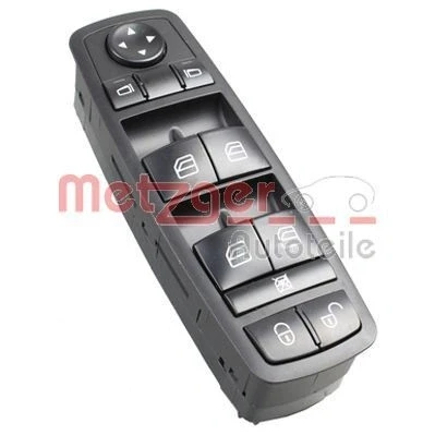 Kuva METZGER 0916682 Lasinnostimen Kytkin Edessä, Etu, vasen MERCEDES BENZ: A sarja, B sarja