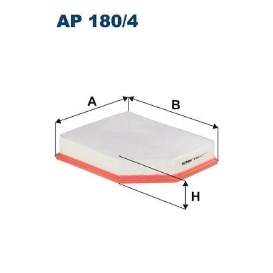Kuva FILTRON AP 180/4 Ilmansuodatin 57,5 285 234, 198 Suodatinpanos VOLVO: V90 II Farmari, XC60 II, S60 III