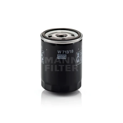 Kuva MANN FILTER W 713/18 Öljynsuodatin M 18 X 1.5 Ruuvattava suodatin OPEL: Kadett E Sedan, CC, Astra F Caravan, CHEVROLET: Corvette C4 Coupe
